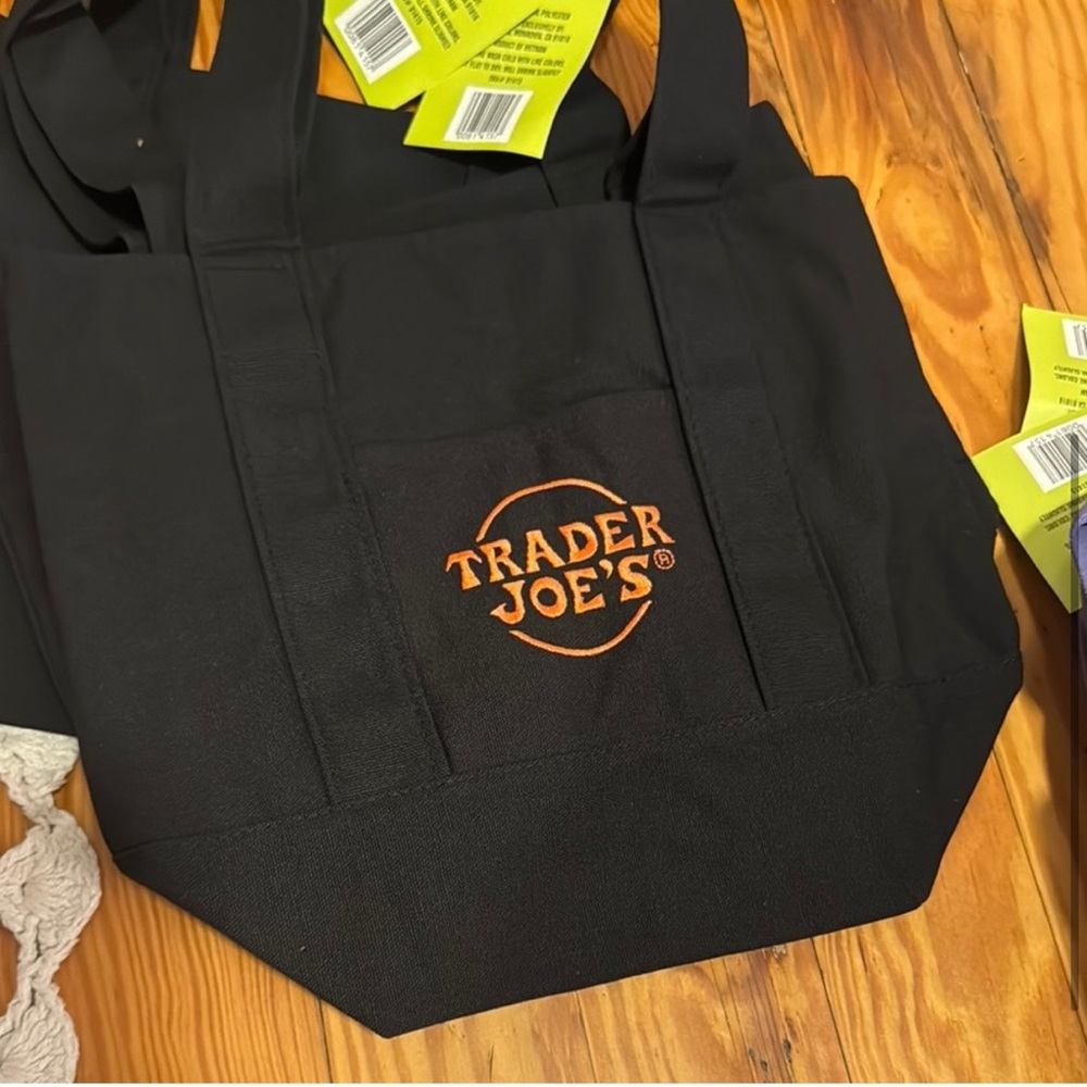 Trader Joe's Halloween Black Mini Tote Bag